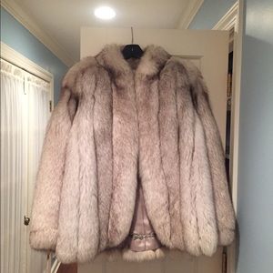 Blue Fox Fur Coat